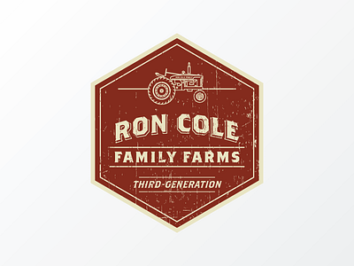 Ron Cole Family Farms v1 badge farm old tractor