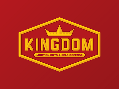 Kingdom badge crown karate kingdom logo martial arts