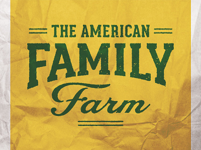 The American Family Farm american farm farmer grower seed type