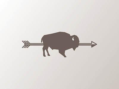 Buffalo arrow arrowhead bison buffalo logo