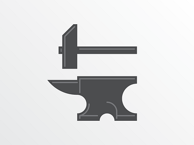 Hammer Anvil anvil blacksmith boilermaker hammer iron logo