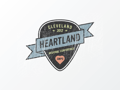 SMPS Heartland banner cleveland guitar heart pick rock roll
