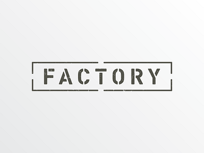 Factory logo factory logo stencil