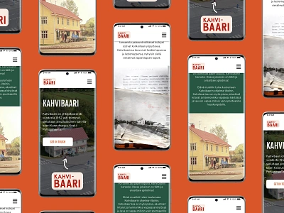 Kahvibaari Coffee Bar - Mobile Design branding case study client work finland freelance designer mobile design mobile ui mobile website multi lingual responsive webdesign responsive website suomi ui ui design uiux uiuxdesign user interface design webdesign website design