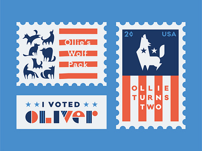 Birthday Package: Part One 2020 american americana birthday candidate cents election flag patriotic political politics president presidential presidential campaign stamp stickers usa vote wolf wolves