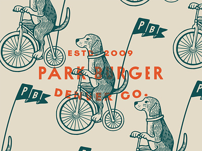 Good Boy american hound banner beagle bicycle bike branding dog dog illustration doggy flag restaurant restaurant brand restaurant branding