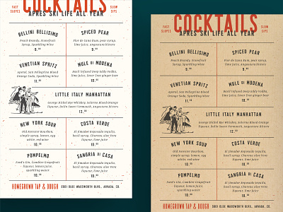 H.G. Cocktail Menu layout layout design menu menu design restaurant restaurant branding restaurant menu typography typography layout