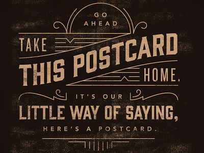 Crafted Postcard Design / Detail crafted craftedblockandbrew craftedorlando lettering orlando postcard pun restaurant type lock up typography