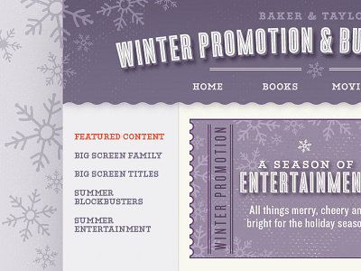 Client Winter Campaign Microsite banner custom lettering microsite site texture textures ui ui design web web banner web design winter