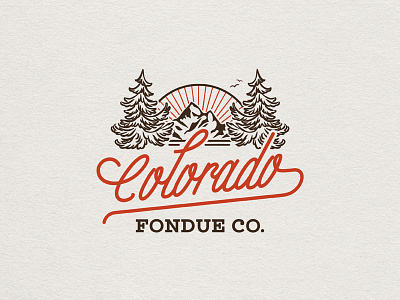 Colorado Fondue Co. Rebrand // 1 brand branding logo logo design restaurant restaurant logo