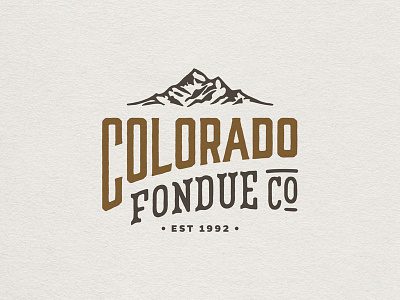 Colorado Fondue Co. Rebrand // 2 brand branding logo logo design restaurant restaurant logo