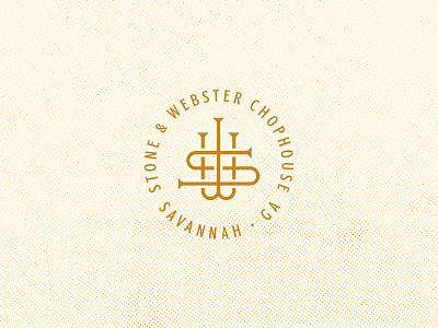 SW Chophouse: Monogram 2 brand branding chopshouse custom lettering lockup logo logos monogram restaurant steak steakhouse type typography