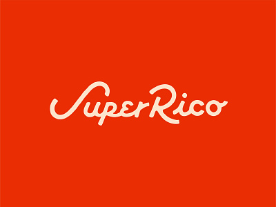 Super Rico : Dos brand branding colombian cursive food hospitality lettering logo logo design logotype orlando restaurant script super type typography wordmark