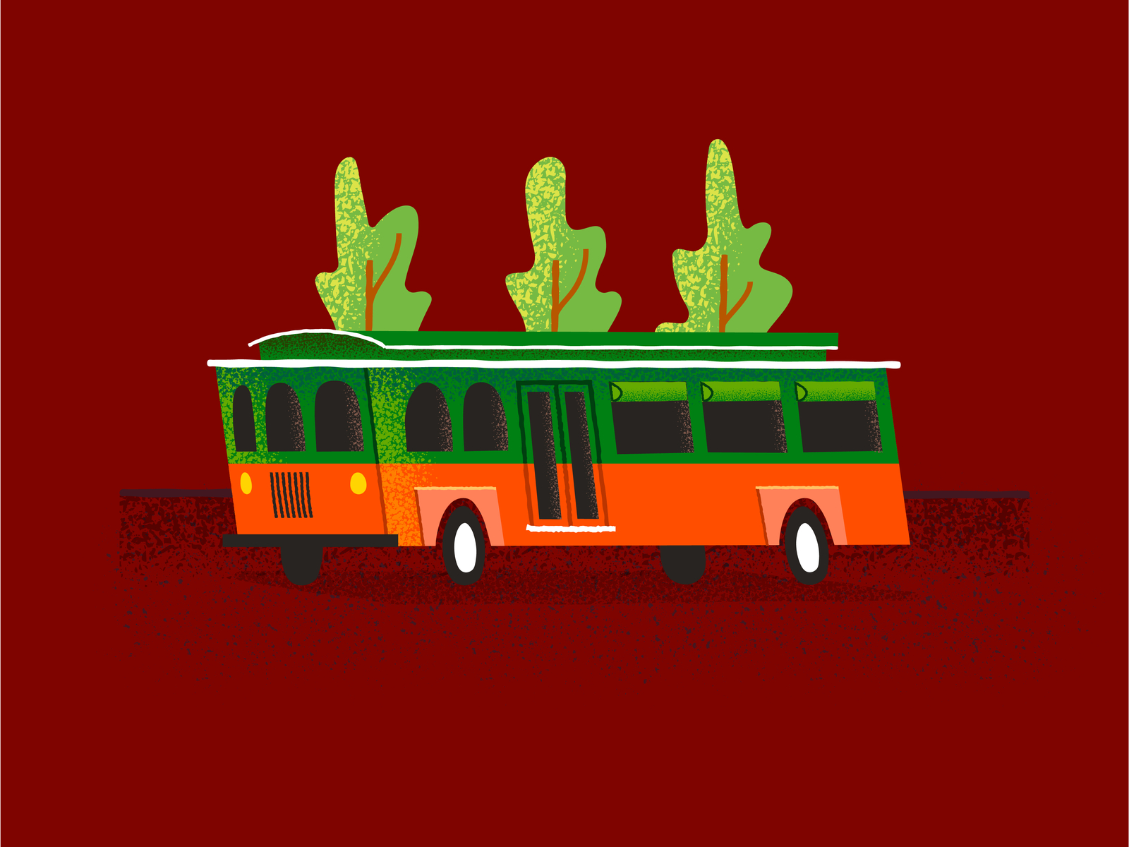 Old Town Trolley by Val Waters on Dribbble