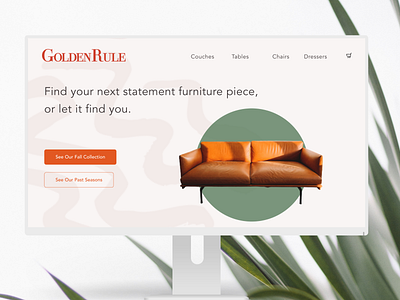 Landing Page for Furniture Store #DailyUI003 dailyui dailyui003 dailyuichallenge design minimal ui