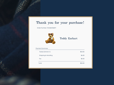 Daily UI Day 17 - Email Receipt