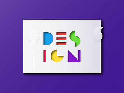 Design. art cutout graphic design light paper typography vector