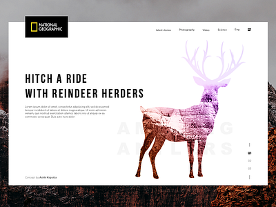 National Geographic - Landing page concept