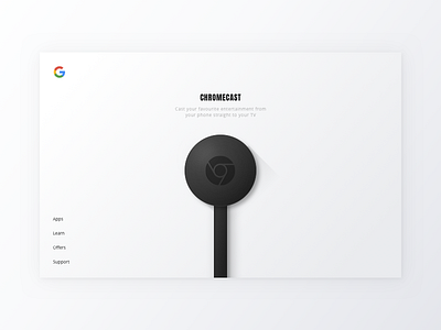 Google Chromecast - Landing Page Concept