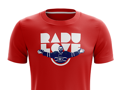 T-Shirt - Radulove hockey hug radulov red tshirt typography