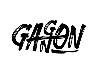 Gagnon black and white lastname typography