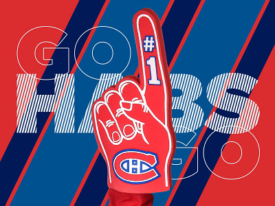 Montreal Canadiens | 2018-19 blue design gohabsgo hockey montreal red typography white