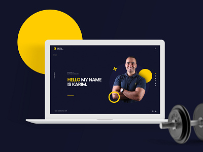 Karim Abdulrahman - Nutrition expert and trainer fitness nutrition personal personal branding trainer ui design web design website