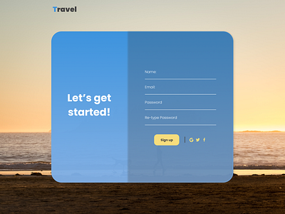 Daily UI #001 - Sign Up form 001 1 dailychallenge dailyui design signup ui uichallenge uidesigner ux