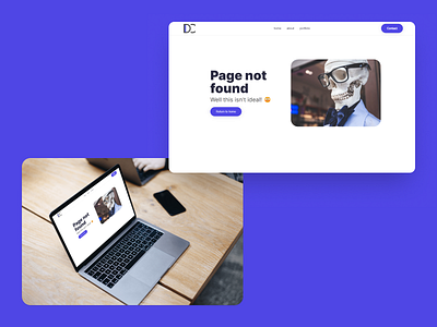 DailyUI #008 - 404 Page 008 404 404 page dailyui design indigo ui uichallenge uidesigner