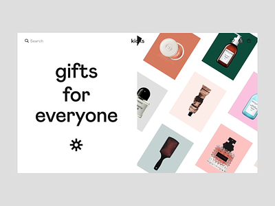 kicks editorial animation beauty e-comerce minimal minimalistic shopping typography ux web