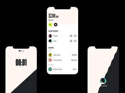 majority wallet & calling calling fintech flat design minal minimalistic money transfer native app remittance send money wallet