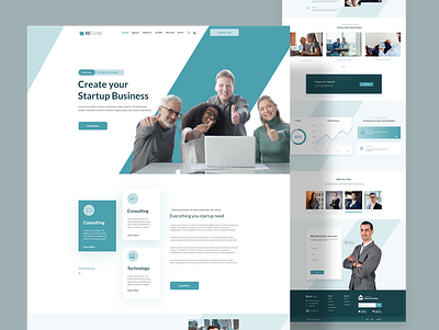 Agency website UI Design agency marketing agency startup uidesign website design webuiuxdesign