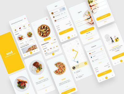 Food Delivery App UI/UX app design food app fooddeliveryapp uiux