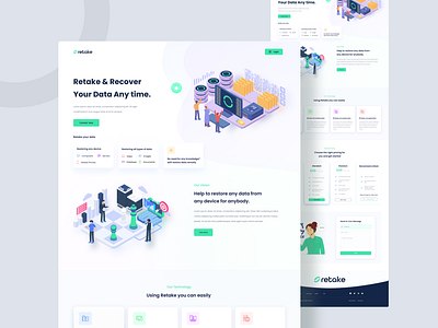 Data Recovery Website UIUX Design