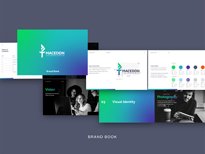 Brand Book for Macedon Technologies brandbook branding branding design design logo design logotype