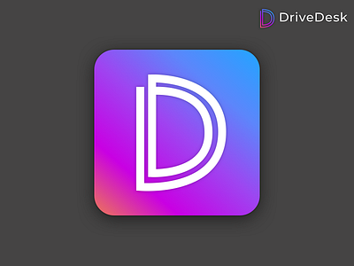 DriveDesk Dribbble app branding dailyui dailyui005 icon logo ui ux vector