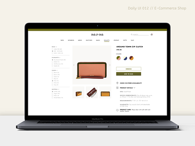 9th & 9th E-Commerce Shop daily ui daily ui 012 desktop design ecommerce figma shopping