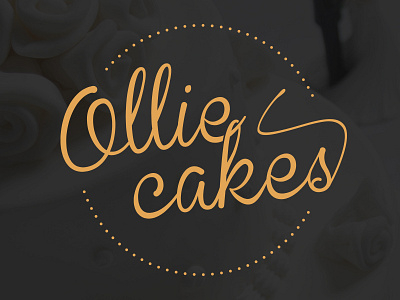 Ollie Cakes - Final brand branding cake ollie cakes robert wedding wedding cake