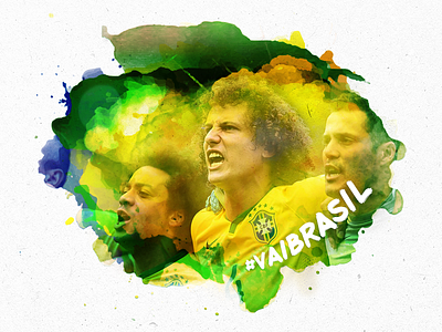 #VaiBrasil! brazil davi luiz fifa neymar robert a.j. soccer world cup 2014