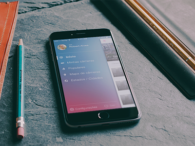 iPhone App Menu app design colorfull menu ios ios menu menu ui ux