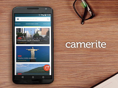 Camerite Android App android app camerite mobile design