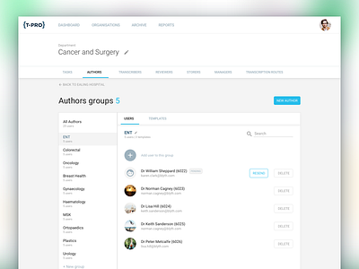 Groups material design