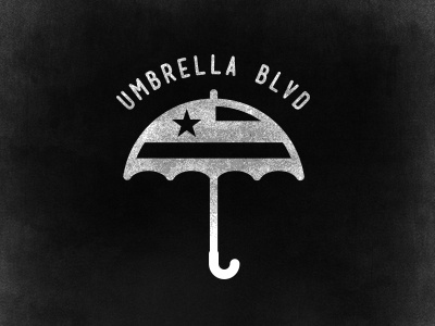 Umbrella BLVD logo america flag illustration logo umbrella umbrella blvd