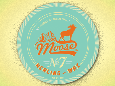 Moose Healing Wax lid moose moosylvania number 7 shoe polish wax