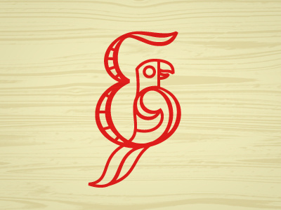 Ampersand ampersand bird illustration parrot type