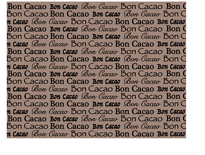 Chocolate Bon Cacao brand branding chocolate chocolate brand design feedback letter new student typography