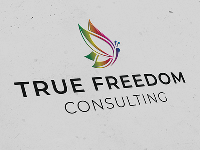 Branding: True Freedom Consulting branding branding design butterfly butterfly logo graphic design illustrator logo logo design photoshop
