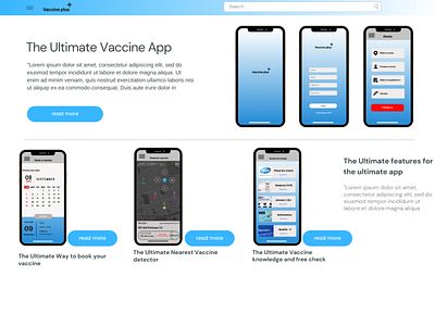 The ultimate vaccine App design illustration ui ux