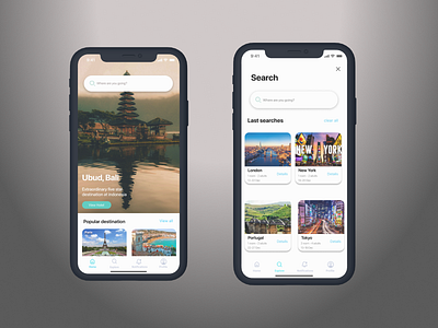 Travel App UI design travel ui ux