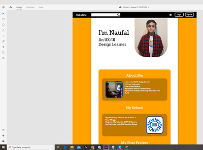 Creating my Portfolio adobe adobexd portfolio ui ux